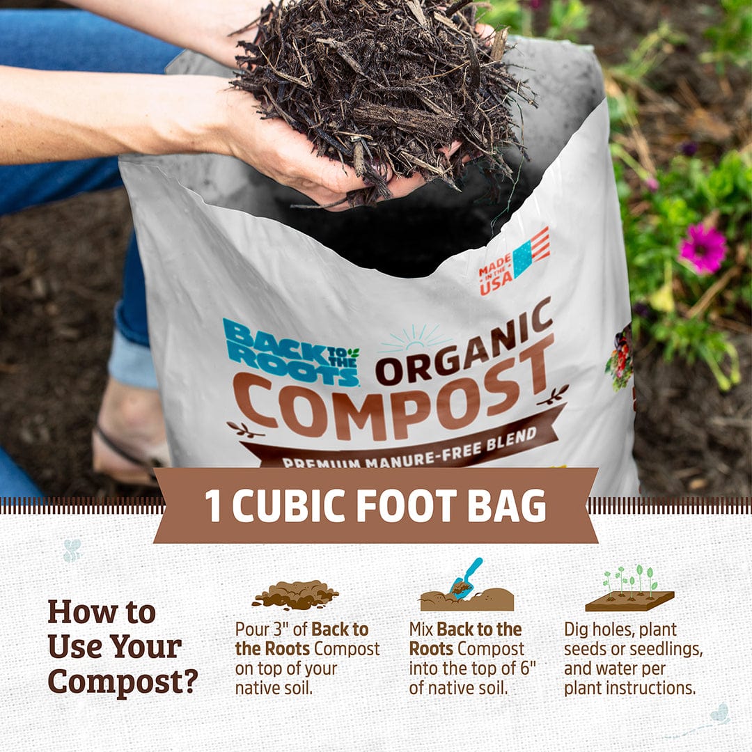 Organic Premium Compost — Manure-Free Blend (1 cu.ft.) 12 Pack — Ready to Use - Image 5